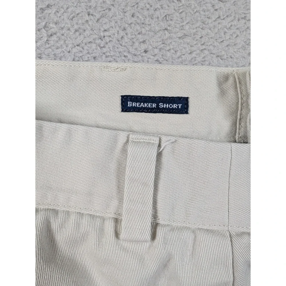 Vineyard Vines Breaker Shorts Mens 33 Beige Cotton Twill 9 Inch Inseam 1H1024 - Picture 7 of 9